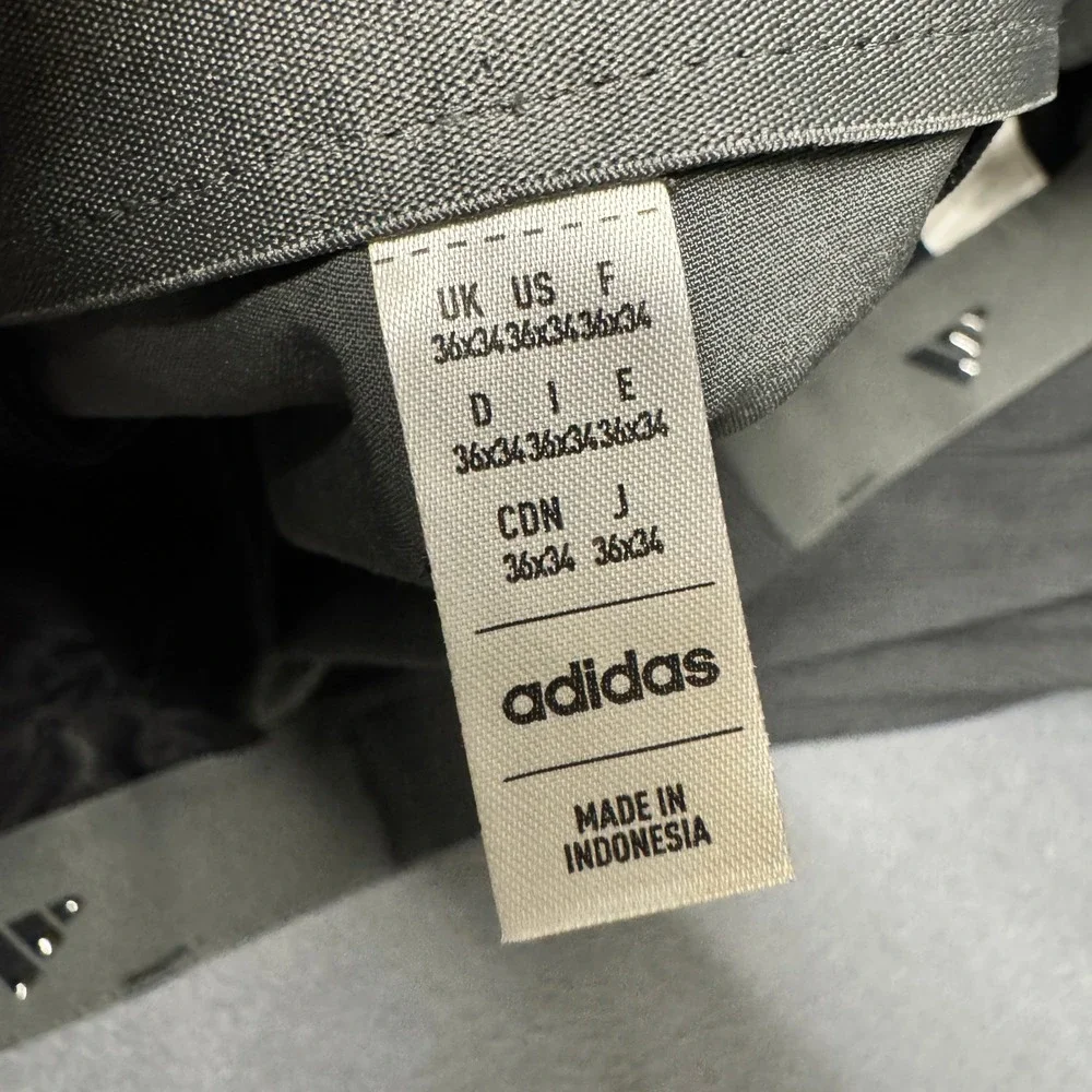 adidas Golf‎ Pants Mens 36x34 (37x33 ACTUAL) Black Striped Ultimate365 Tapered